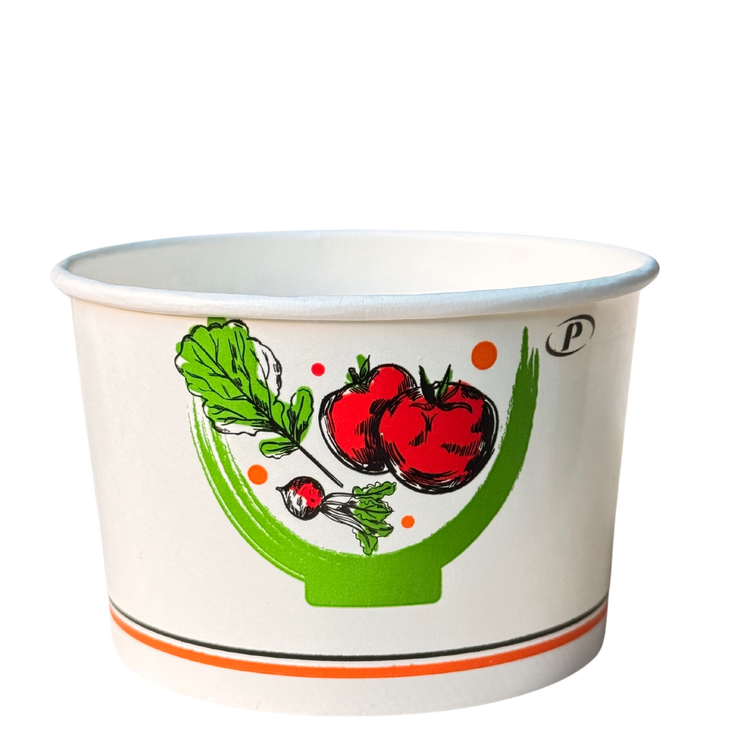 Kompostierbarer Soup To Go-Container, Ø110 mm - 16oz/450ml - 900 Stück