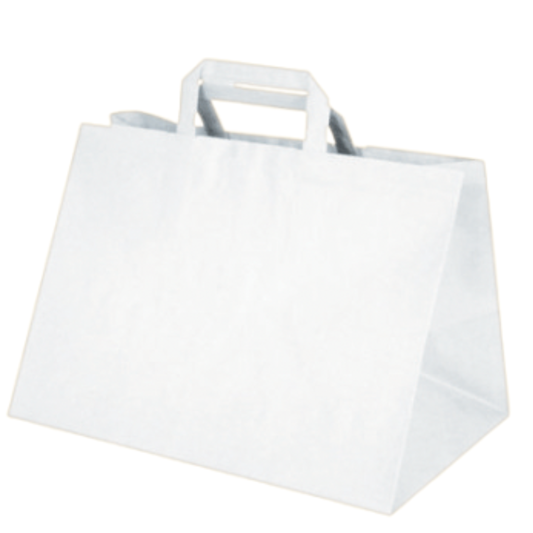 Papiertaschen mit breitem Boden „Take Away“  32 x 24 x 22 cm - 400 Stück