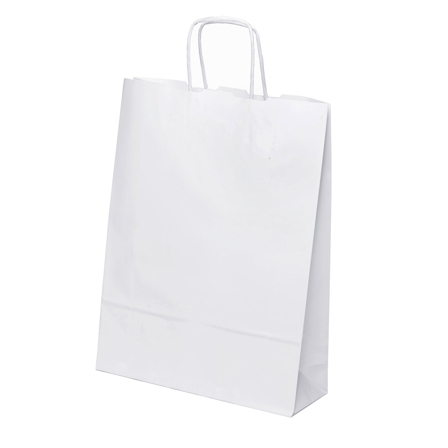 Papiertragetaschen  20 x 24 x 8 cm Papiertaschen mit Papierkordel - 500 Stück
