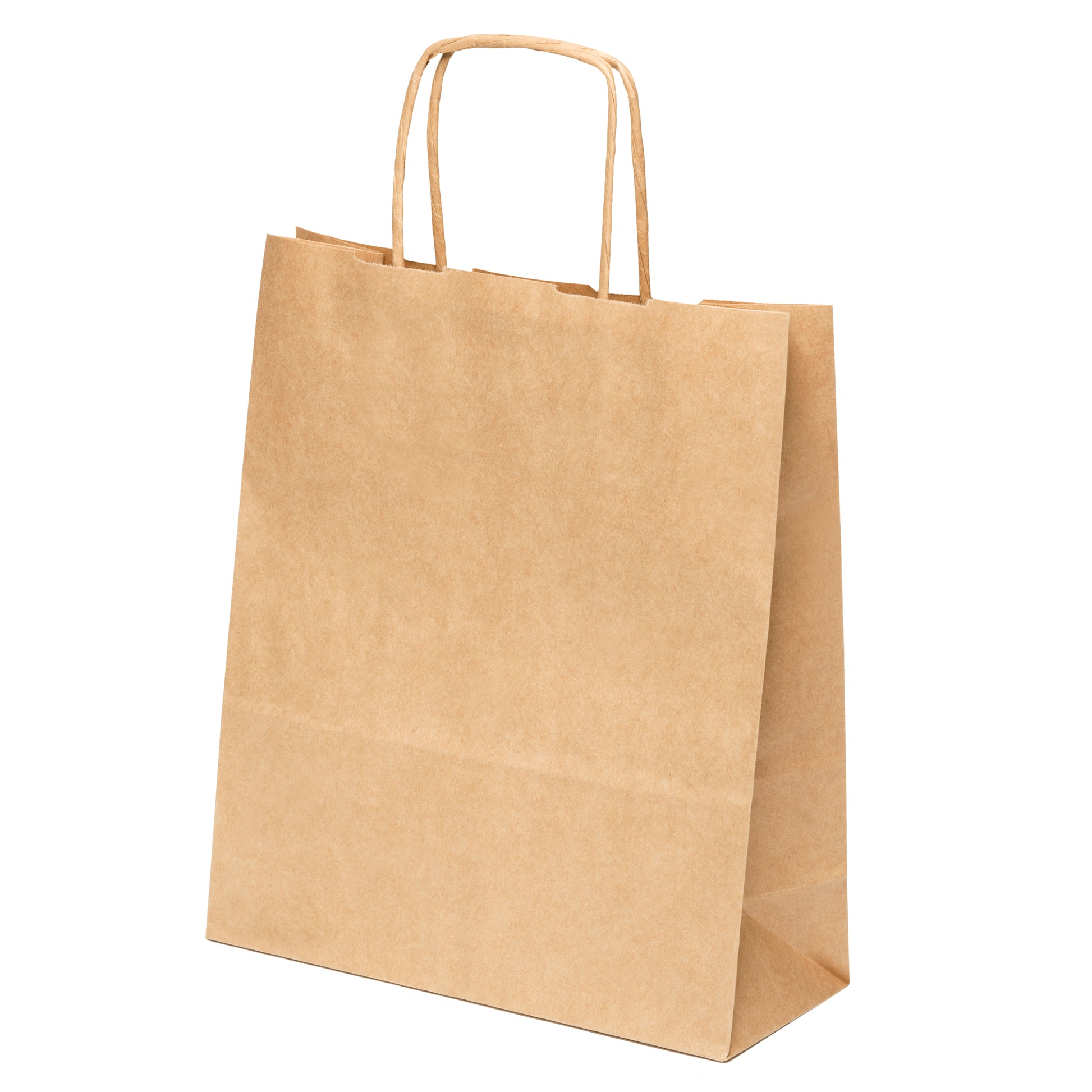 Papiertragetaschen  20 x 24 x 8 cm Papiertaschen mit Papierkordel - 50