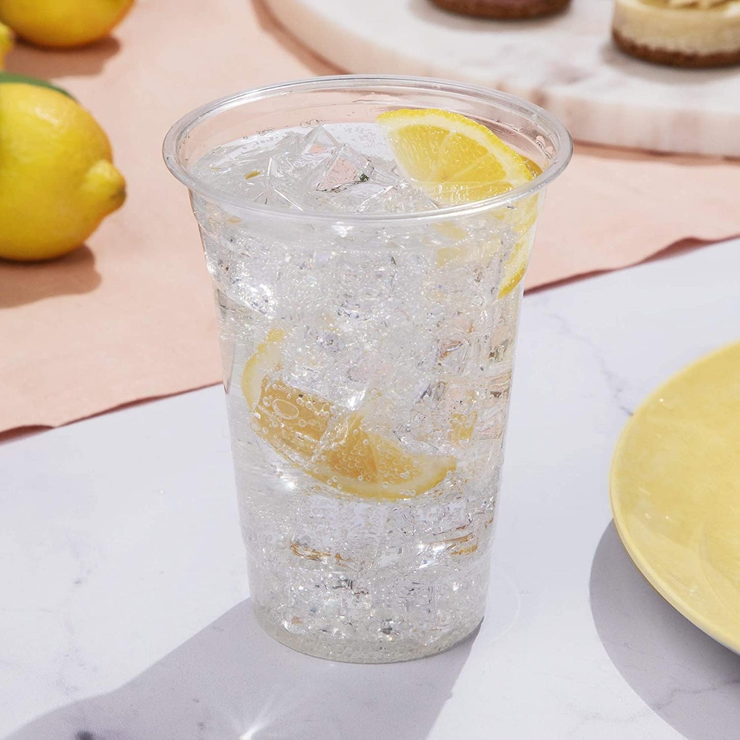 Plastikbecher 0,5l transparent klar PP Einweg-Bierbecher - 800 Stück